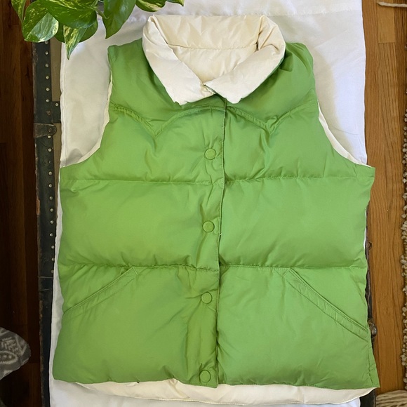 Reversible American Eagle Puffer Vest - Picture 1 of 7